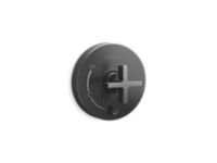 Pressure balance trim with diverter, cross handle 0