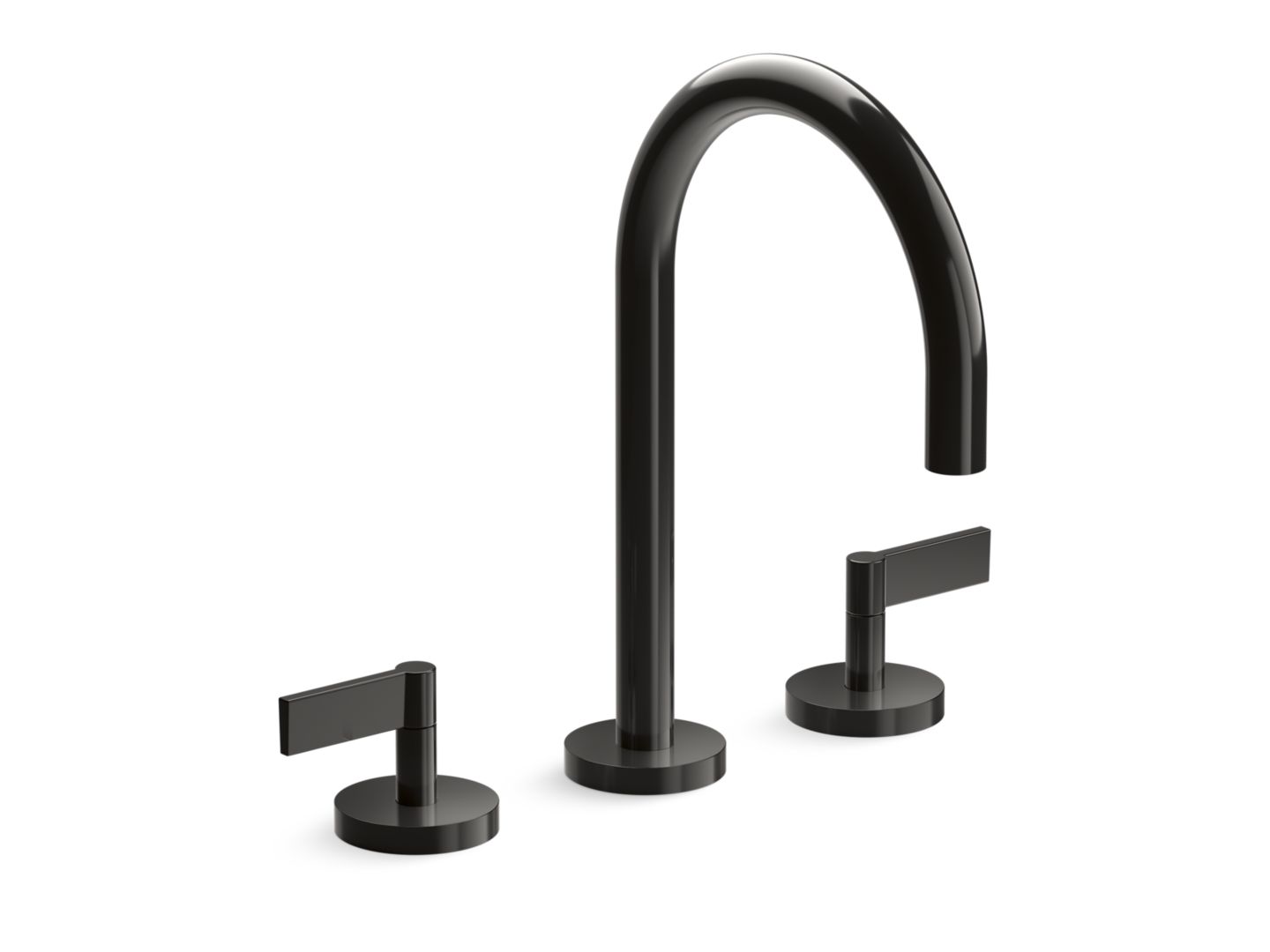 One Sink Faucet, Gooseneck Spout, Lever Handles