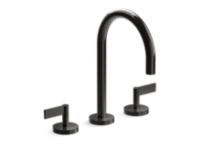 Sink Faucet, Gooseneck Spout, Lever Handles 0