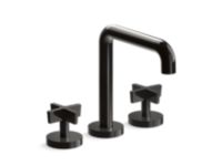 Deck-Mount Bath Faucet, Tall Spout, Cross Handles 0