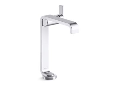Single-control sink faucet, tall spout