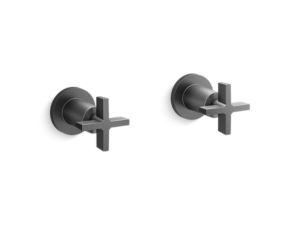 Wall-mount bath faucet handles, cross