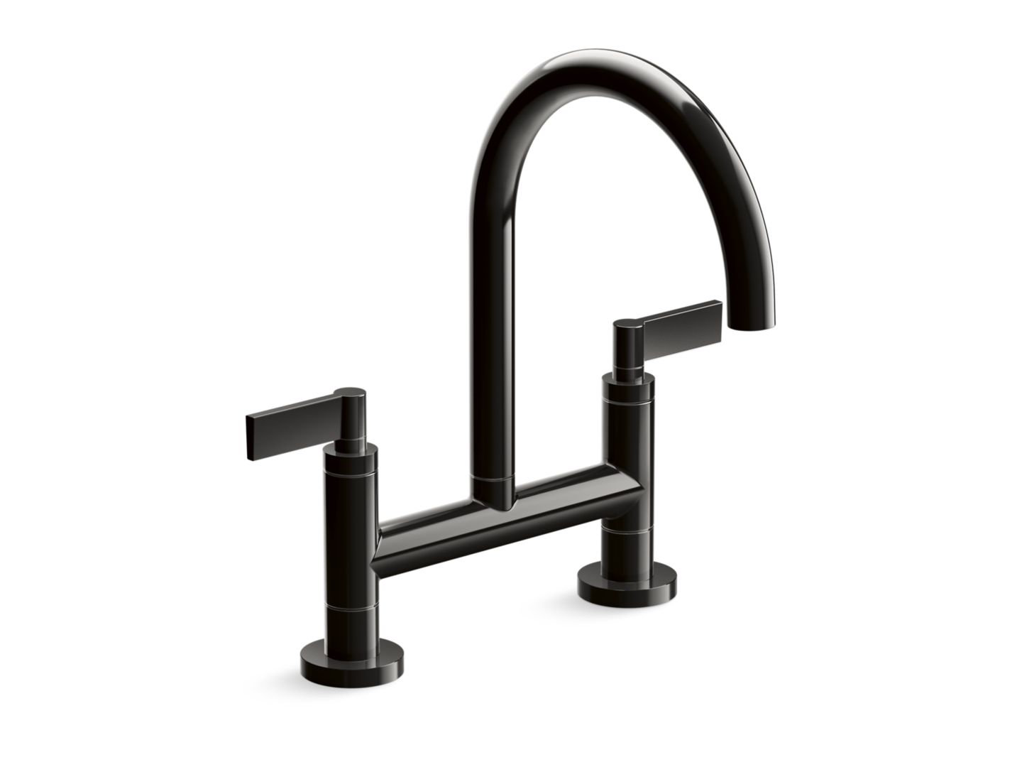 One™ Deck-Mount Bridge Kitchen Faucet, Lever Handles