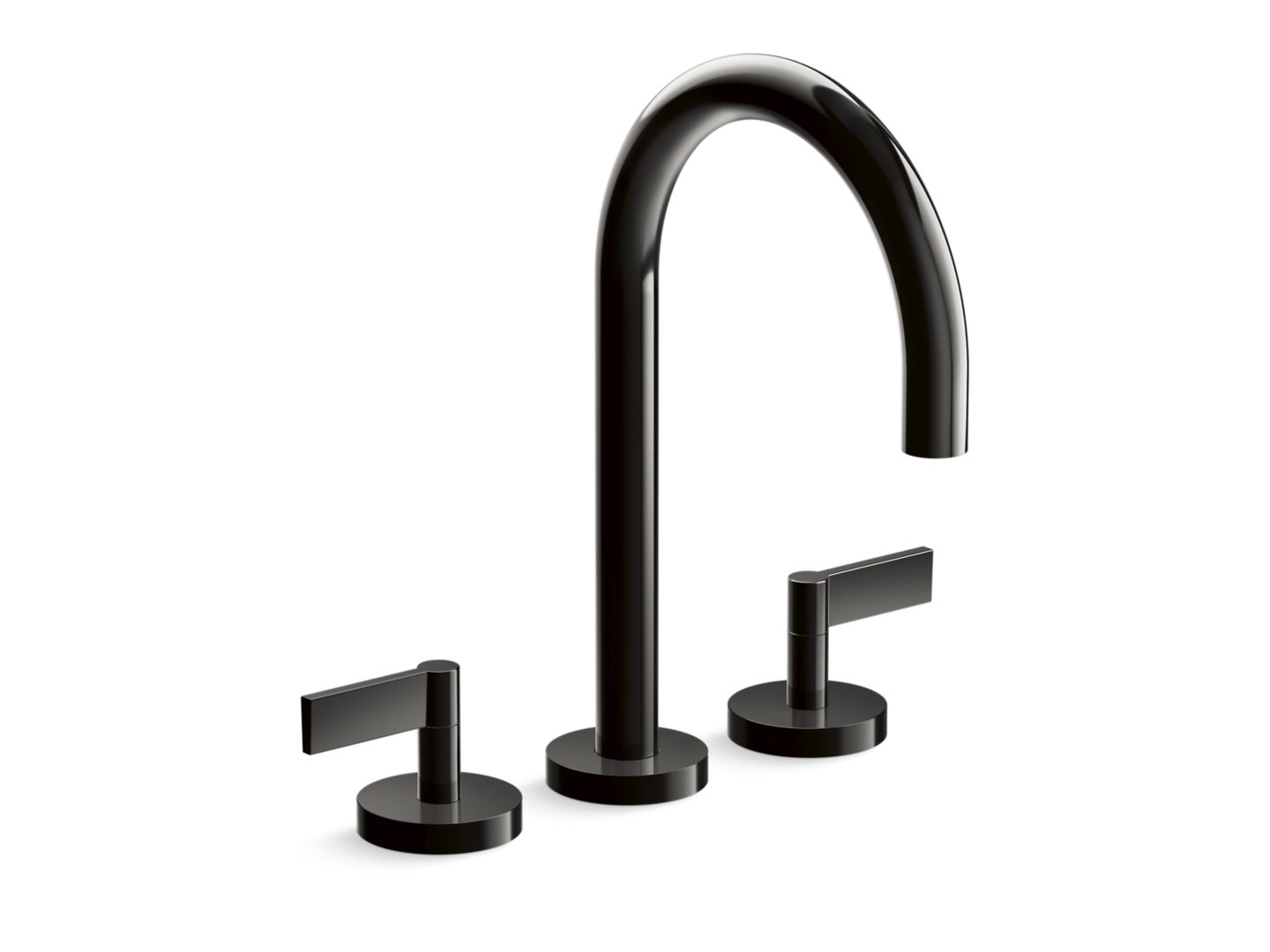One™ Deck-mount bath faucet, gooseneck spout, lever handles