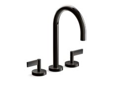 One™ Deck-mount bath faucet, gooseneck spout, lever handles