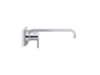 Wall Mount Single Control Sink Faucet, Lever Handle 2