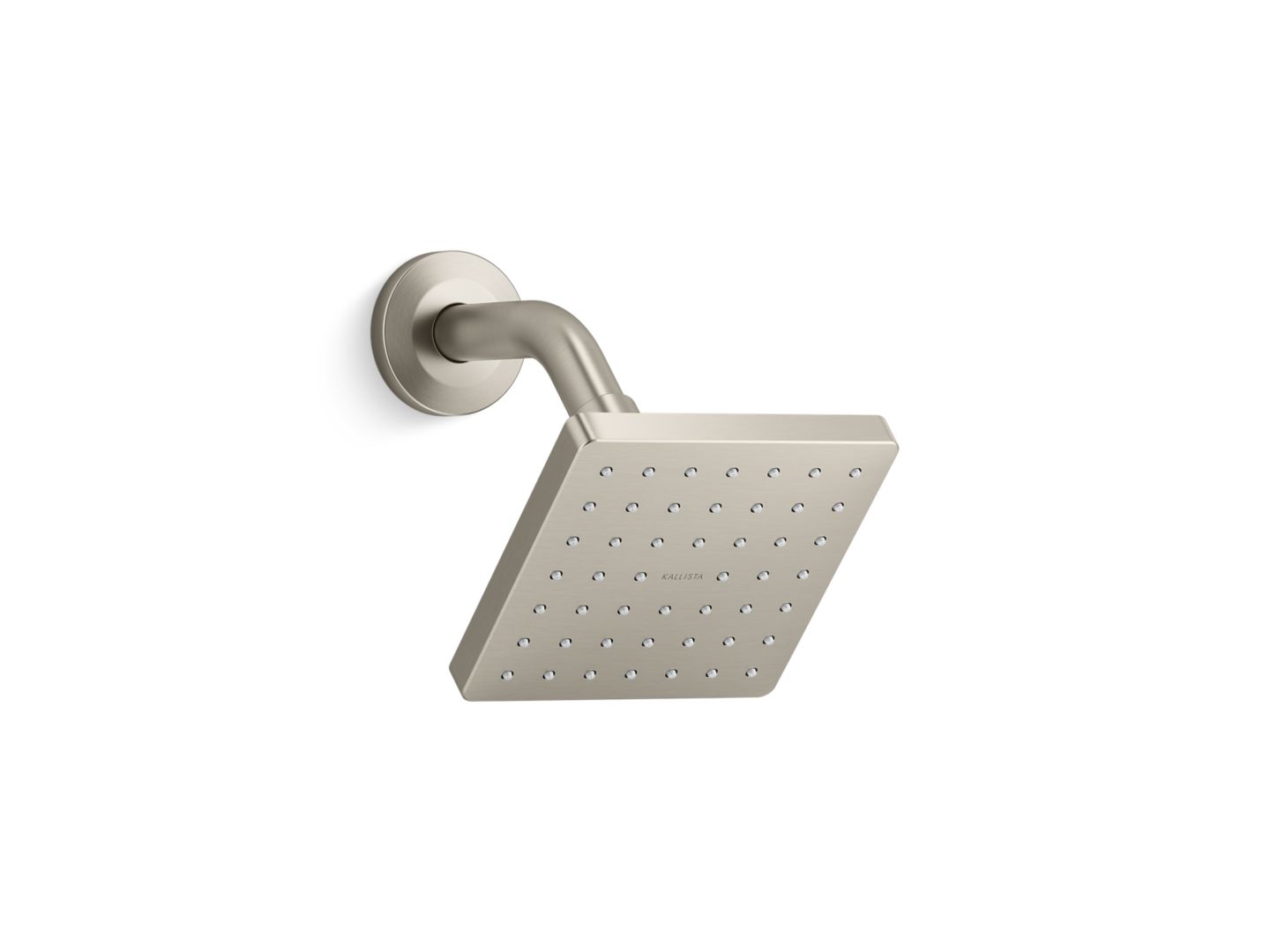 Foundations Soft Modern Square Showerhead with Arm