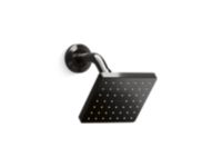 Soft Modern Square Showerhead with Arm 0 0