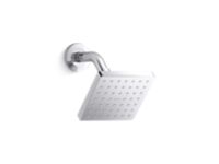 Soft Modern Square Showerhead with Arm 0