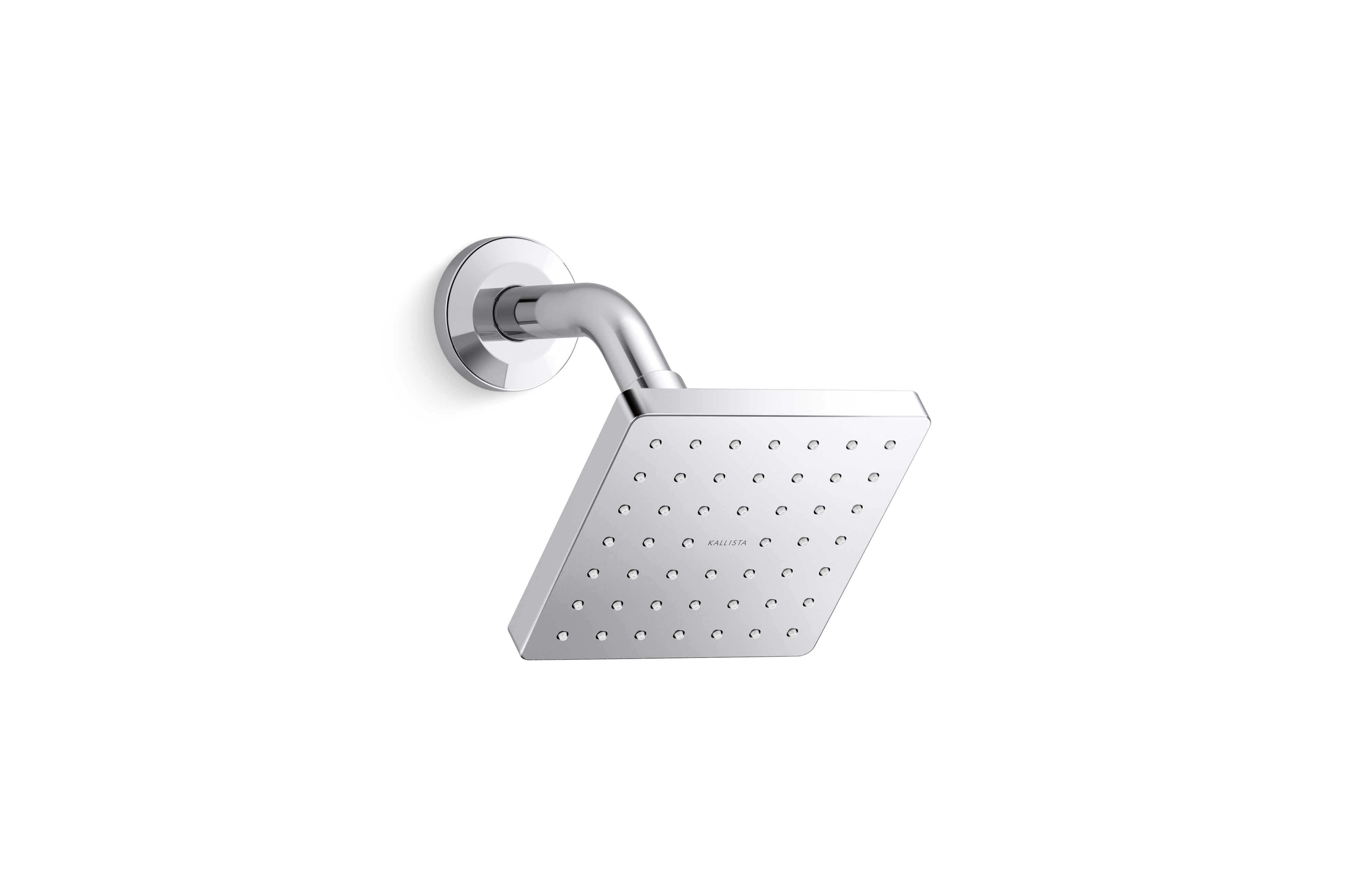 Foundations — Soft Modern Square Showerhead with Arm