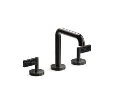 One™ Sink faucet, tall spout, Nero Marquina handles