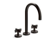One™ Deck-mount bath faucet, gooseneck spout, cross handles