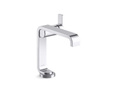Single-control sink faucet