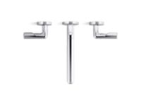 Wall Mount Widespread Sink Faucet, Lever Handles 3