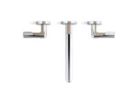 Wall Mount Widespread Sink Faucet, Lever Handles 3