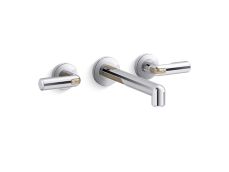 Vice™ Wall Mount Widespread Sink Faucet, Lever Handles