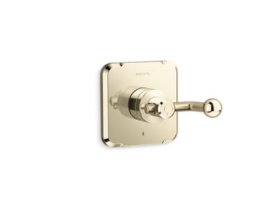 Thermostatic trim, crank handle