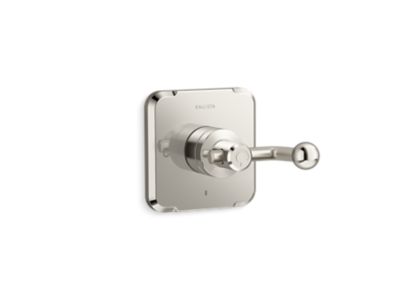 Thermostatic trim, crank handle