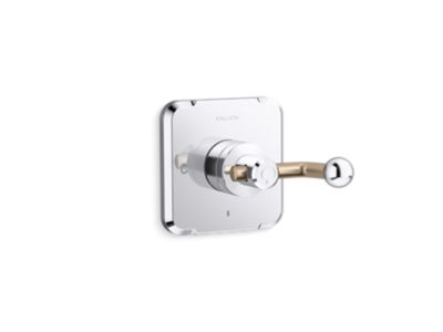 Thermostatic trim, crank handle