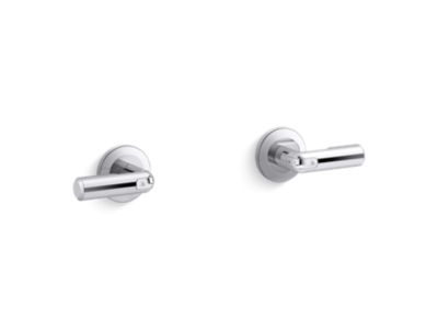 Wall-Mount Bath Faucet Handles, Lever