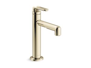 Single-control sink faucet