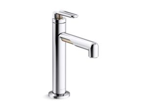 Single-control sink faucet