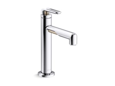 Single-control sink faucet