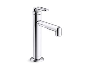Single-control sink faucet
