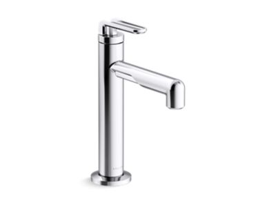 Single-control sink faucet