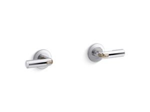 Wall-Mount Bath Faucet Handles, Lever