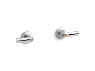 Wall-Mount Bath Faucet Handles, Lever