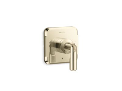 Thermostatic trim, lever handle