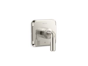 Thermostatic trim, lever handle