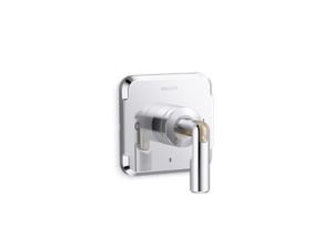 Thermostatic trim, lever handle