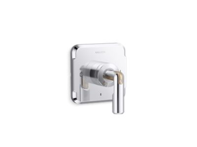 Thermostatic trim, lever handle