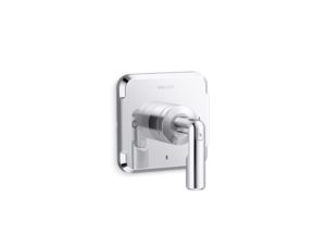 Thermostatic trim, lever handle