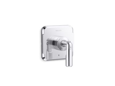 Thermostatic trim, lever handle