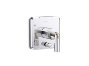 Single Control trim with diverter, lever handle