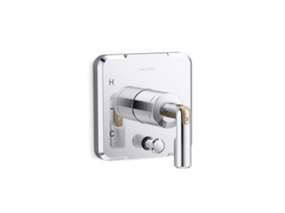Single Control trim with diverter, lever handle