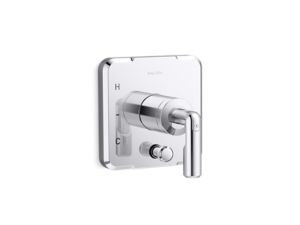 Single Control trim with diverter, lever handle