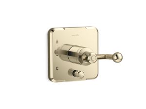 Single Control trim with diverter, crank handle