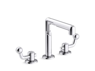 Widespread Sink Faucet, Crank Handles