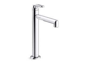 Single-control sink faucet, tall spout
