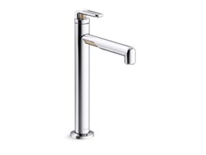 Single-control sink faucet, tall spout