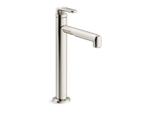 Single-control sink faucet, tall spout