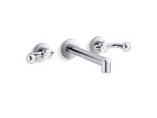 Vice™ Wall Mount Widespread Sink Faucet, Crank Handles