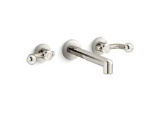Vice™ Wall Mount Widespread Sink Faucet, Crank Handles