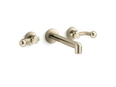 Vice™ Wall Mount Widespread Sink Faucet, Crank Handles