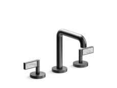 One™ Sink faucet, tall spout, White Carrara handles