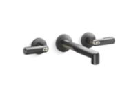Wall Mount Widespread Sink Faucet, Lever Handles 0